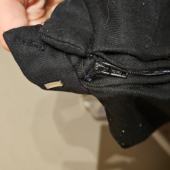 Hot Topic Black Skater Skirt with White Stripes Size Small - Picture 4 of 4